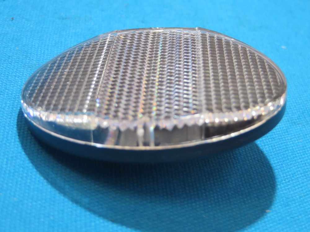Bicycle 2-1/2" Round Clear Front Plastic Reflector - New