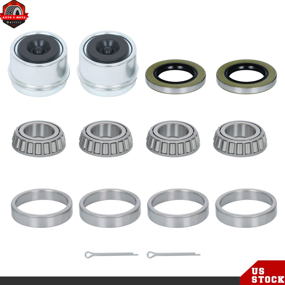 2 Set Boat Trailer Hub Wheel Bearing Kit L44643/L44610 For 1" 2000-2200Lbs Axle