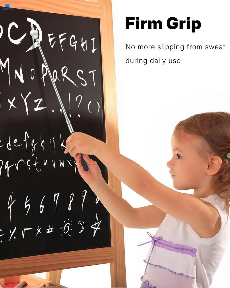 2 Pcs Telescopic Teachers Pointer Mini Retractable Finger Black