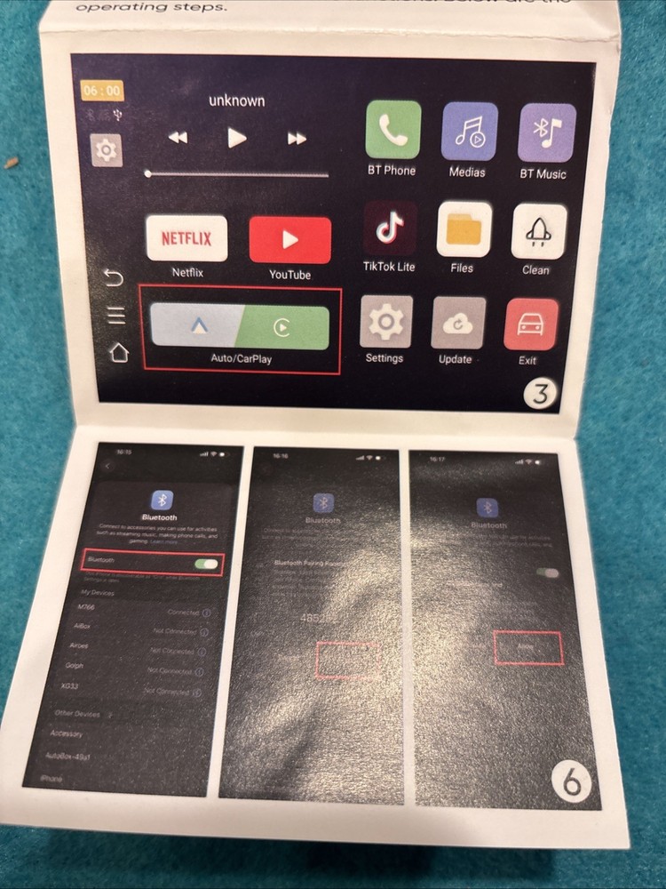 Smart AI Box CarPlay Android Auto Wireless Adapter-Open Box