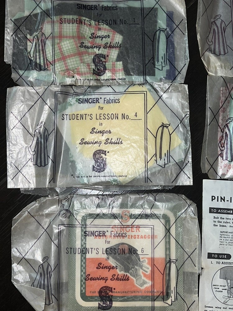 Singer Automatic Zigzagger Attachment 160985 fit 221 & Stitch Patterns Set #2