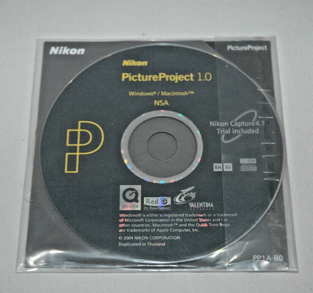 Nikon Picture Project 1.0 for Windows & Macintosh  2-Discs