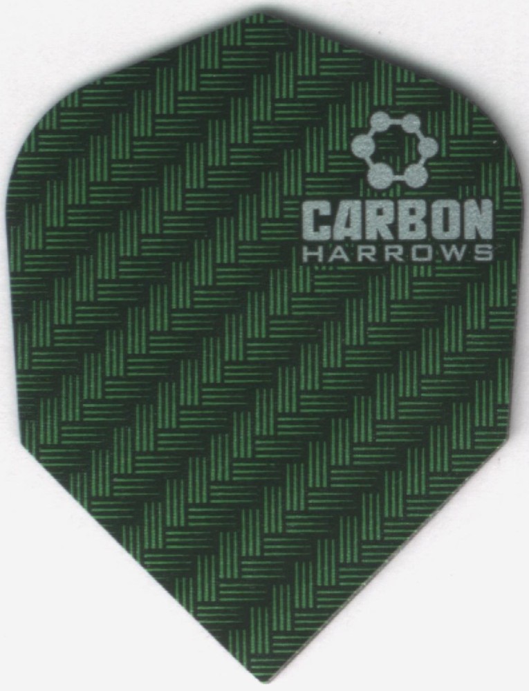 Green CARBON Dart Flights: 3 per set