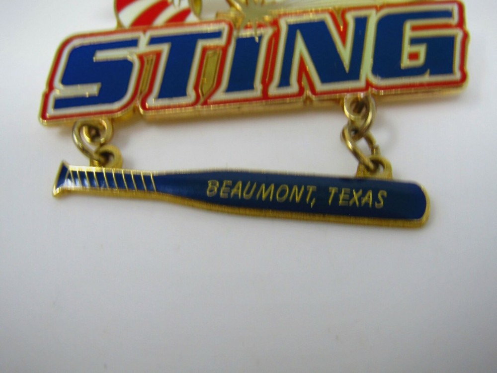 Beaumont Texas Baseball Sting Pin