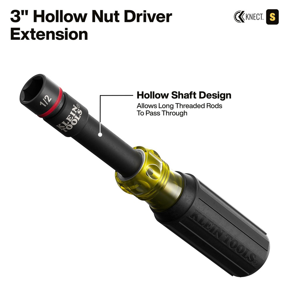 Klein Tools 65301KNECT KNECT Pass-Through and Flip Socket Starter Set, SAE