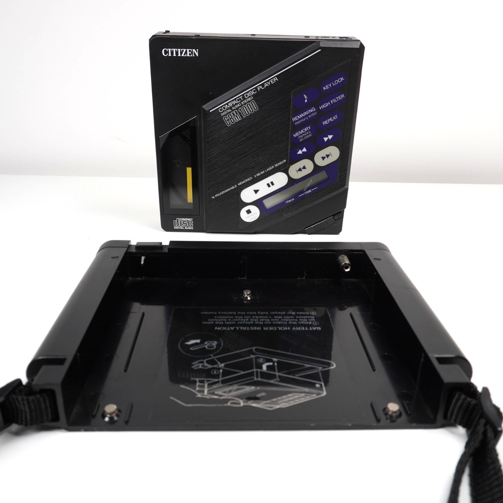 Citizen CBM 1000 Digital CD Discman Compact Disc + Battery Pack - Working!
