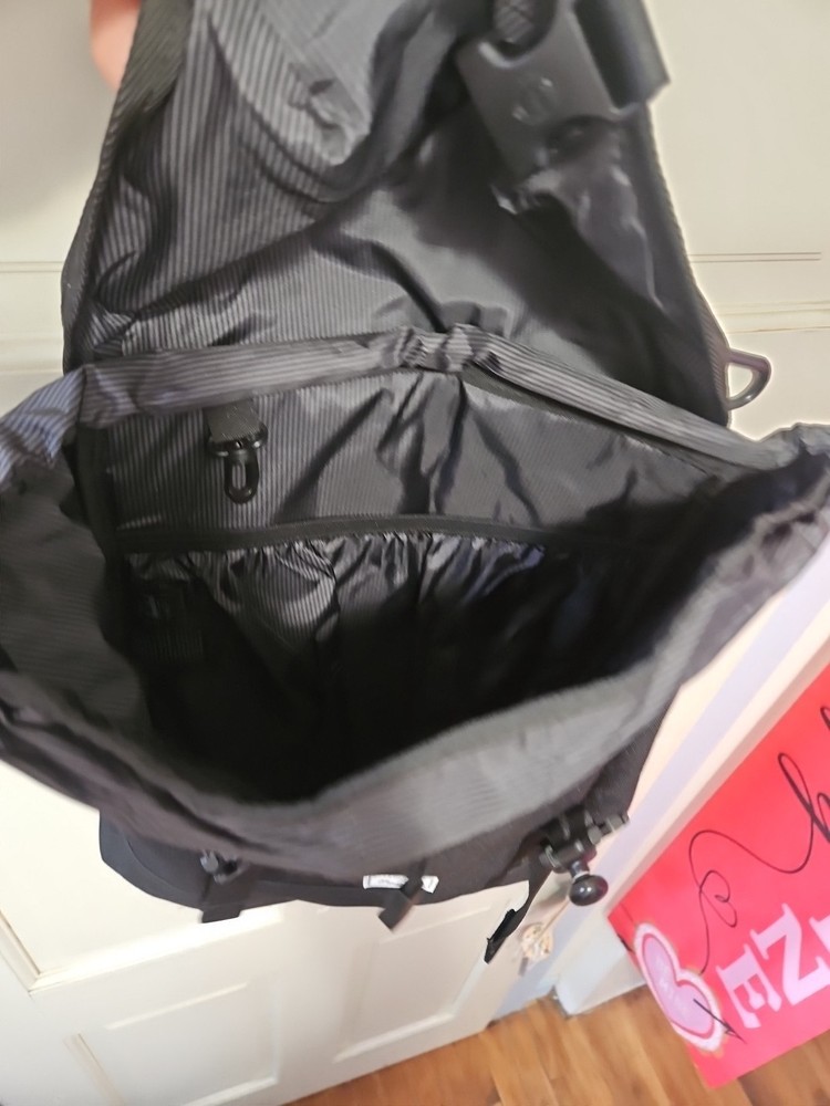 Herschel Black Backpack with Buckle Straps