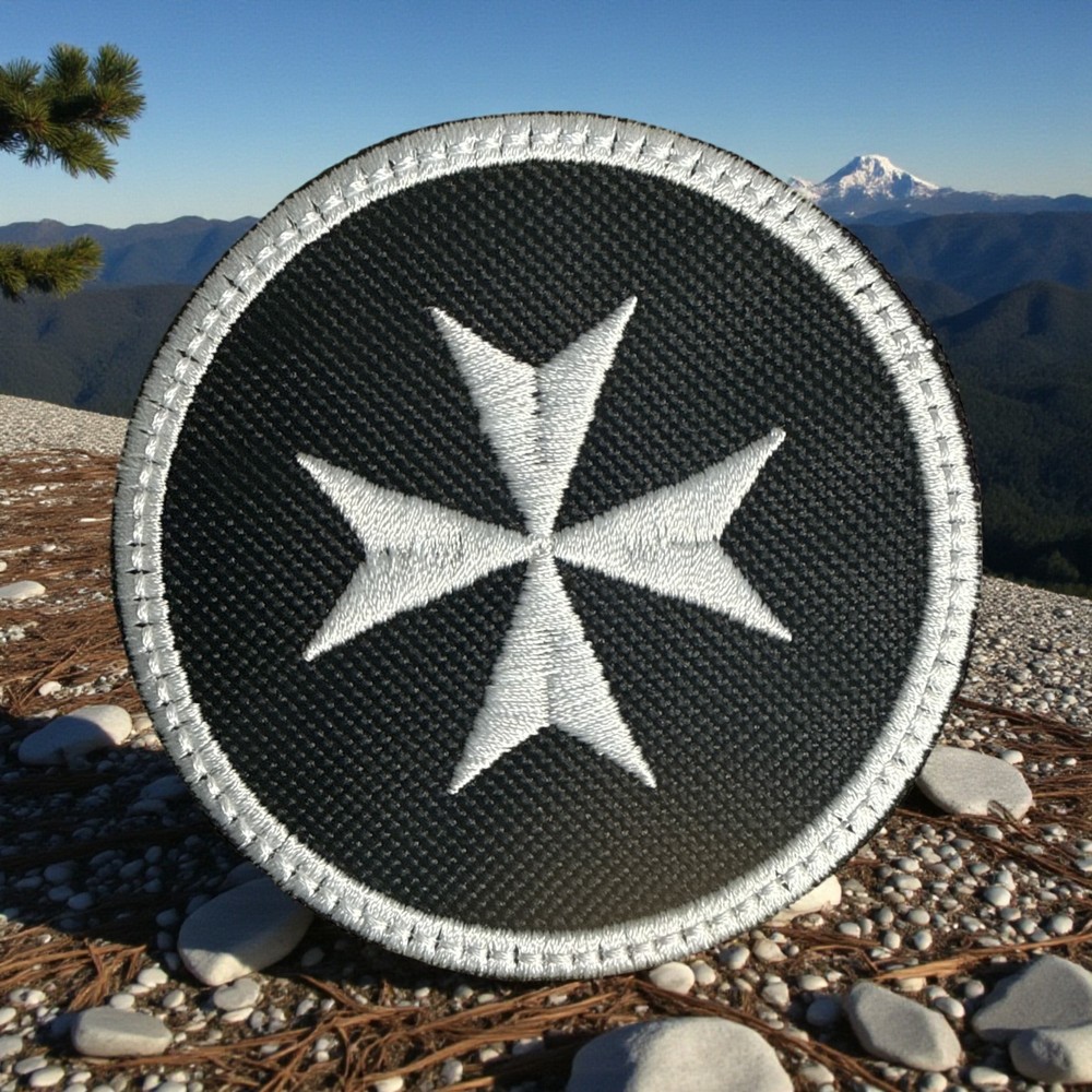 Black Templars Embroidery Patch 3" X 3"