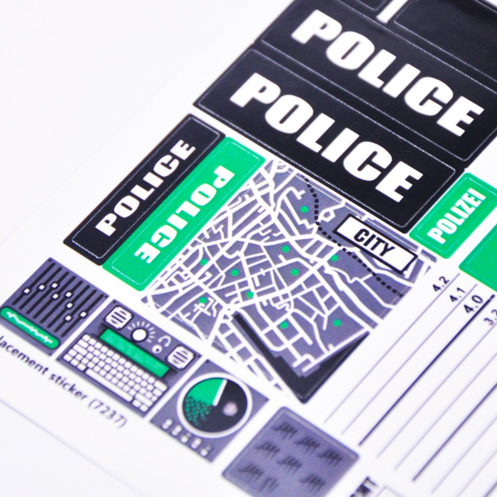 Replacement sticker for set 7237 Precut sticker