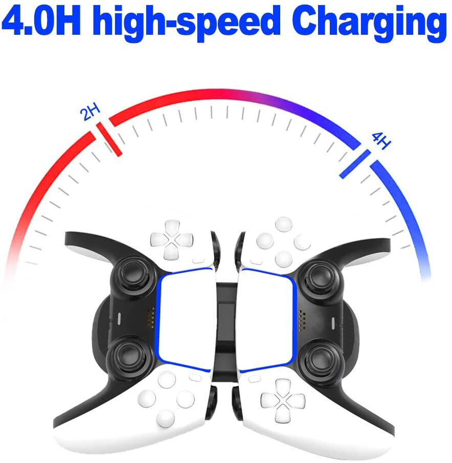 USB Dual Charger Charging Dock Base Station for Playstation PS5 Controllers
