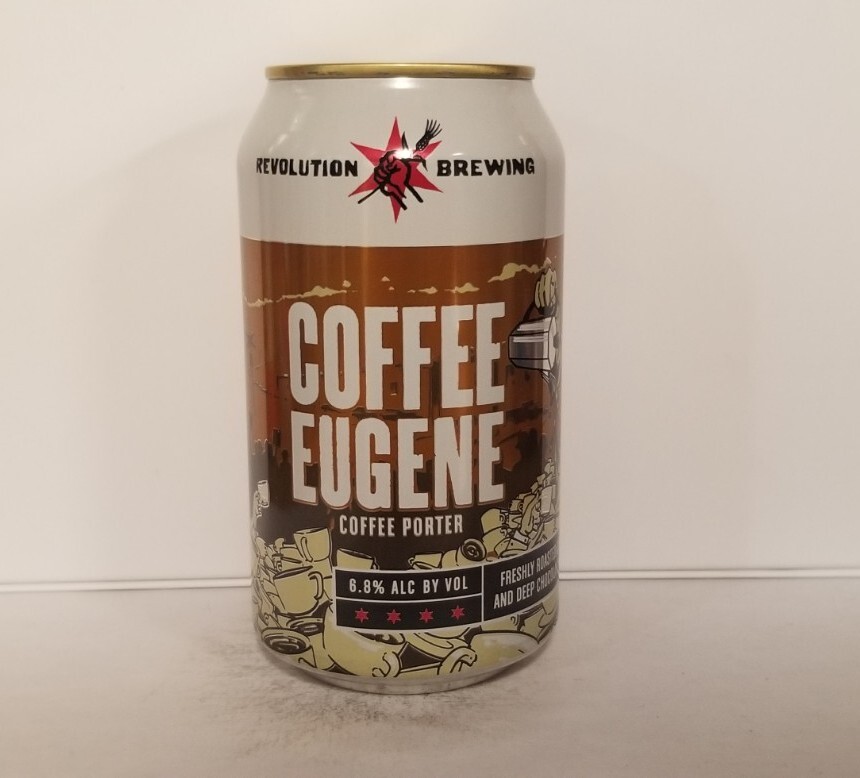 Revolution Brewing Coffee Eugene Coffee Porter Bottom opened