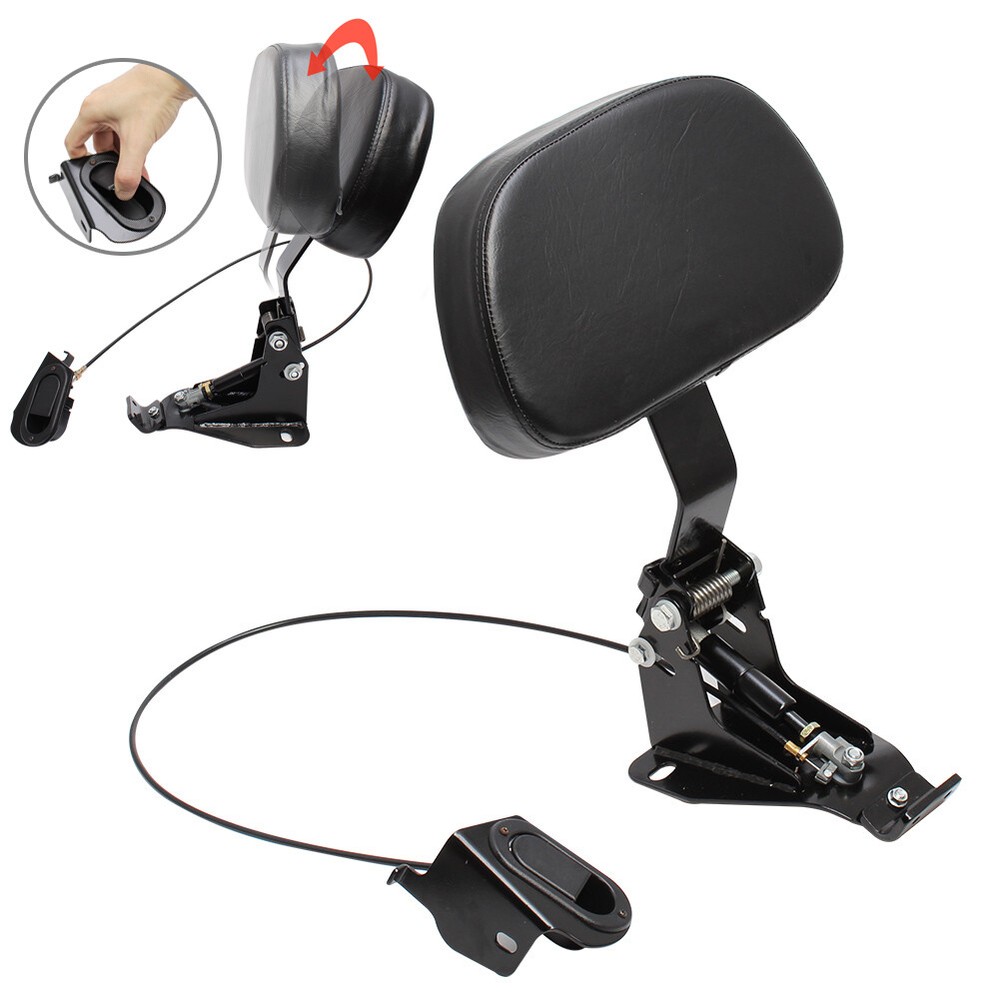 Adjustable Driver Backrest Pad Mounting Kit For Harley Touring Road Glide 2009+