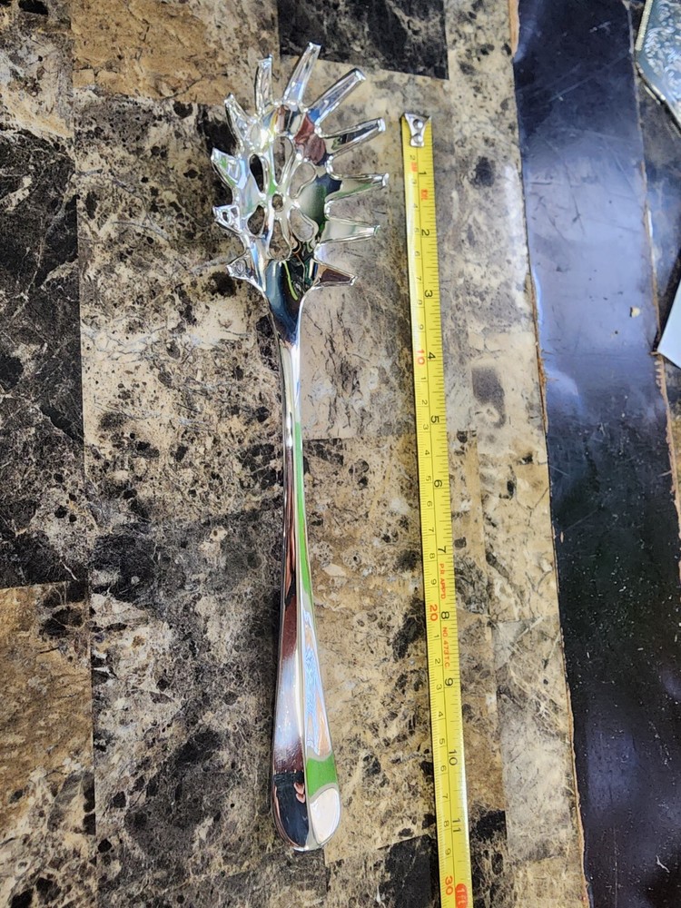 ✅️OLD RATTAIL PATTERN SILVERPLATED PASTA / SPAGHETTI 🍝 SERVER