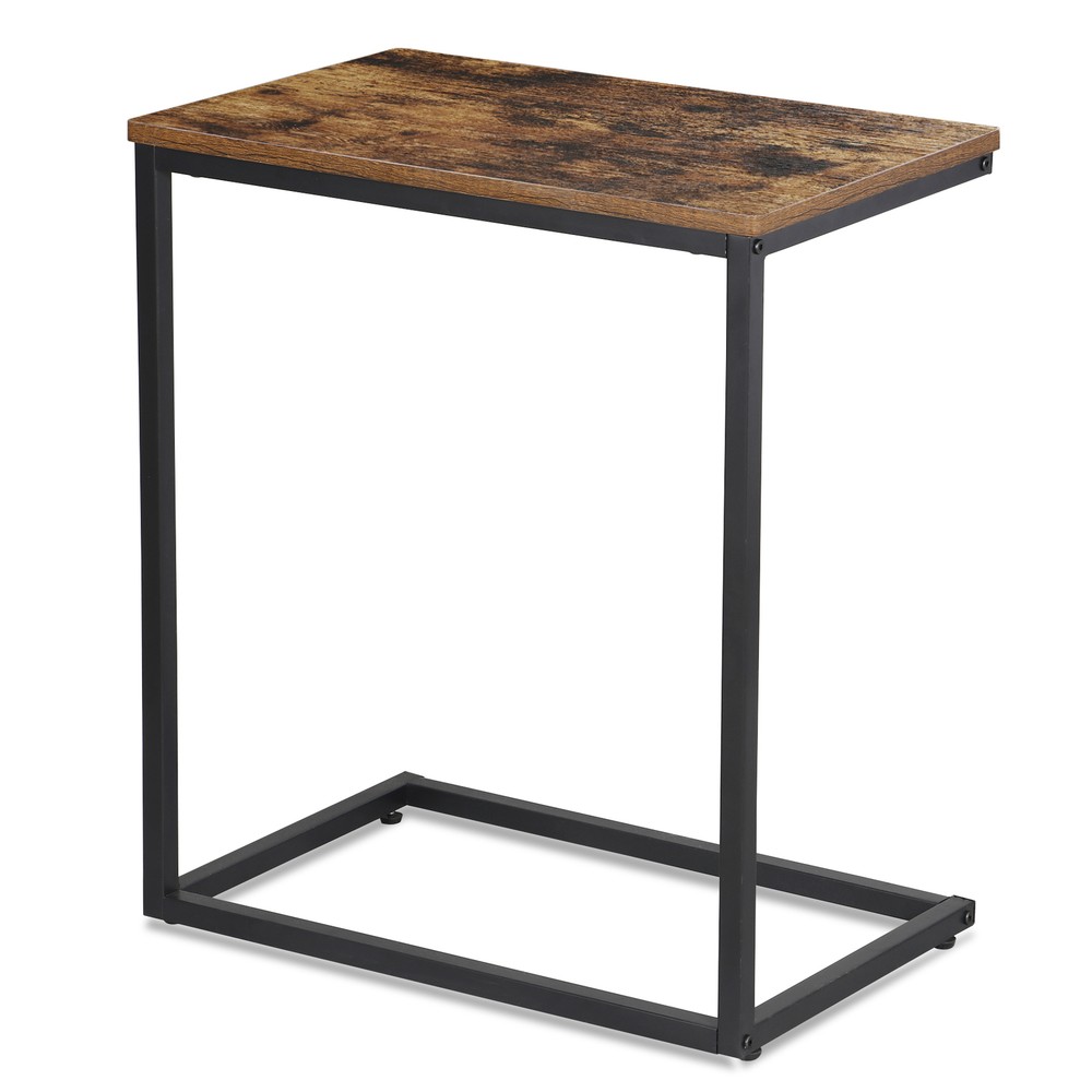 2x C Shaped End Table Side Table for Couch Bed Small Side Table for Living Room