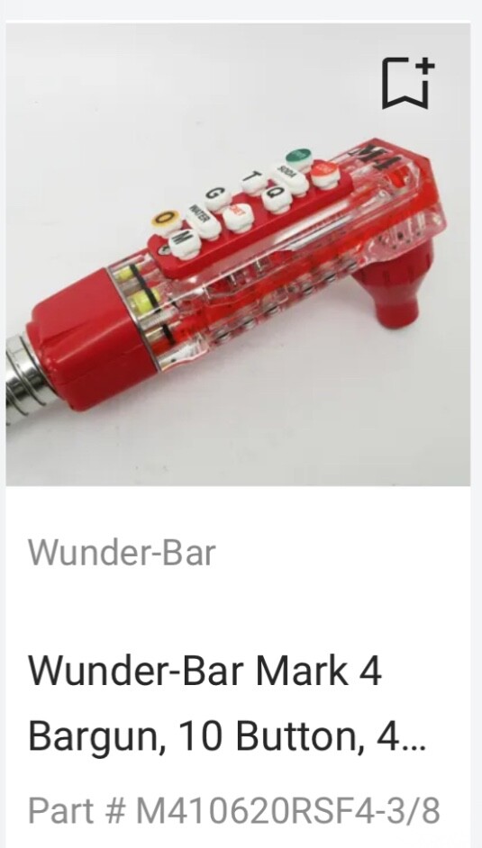 wundrbar mark 4 bargun 10 button