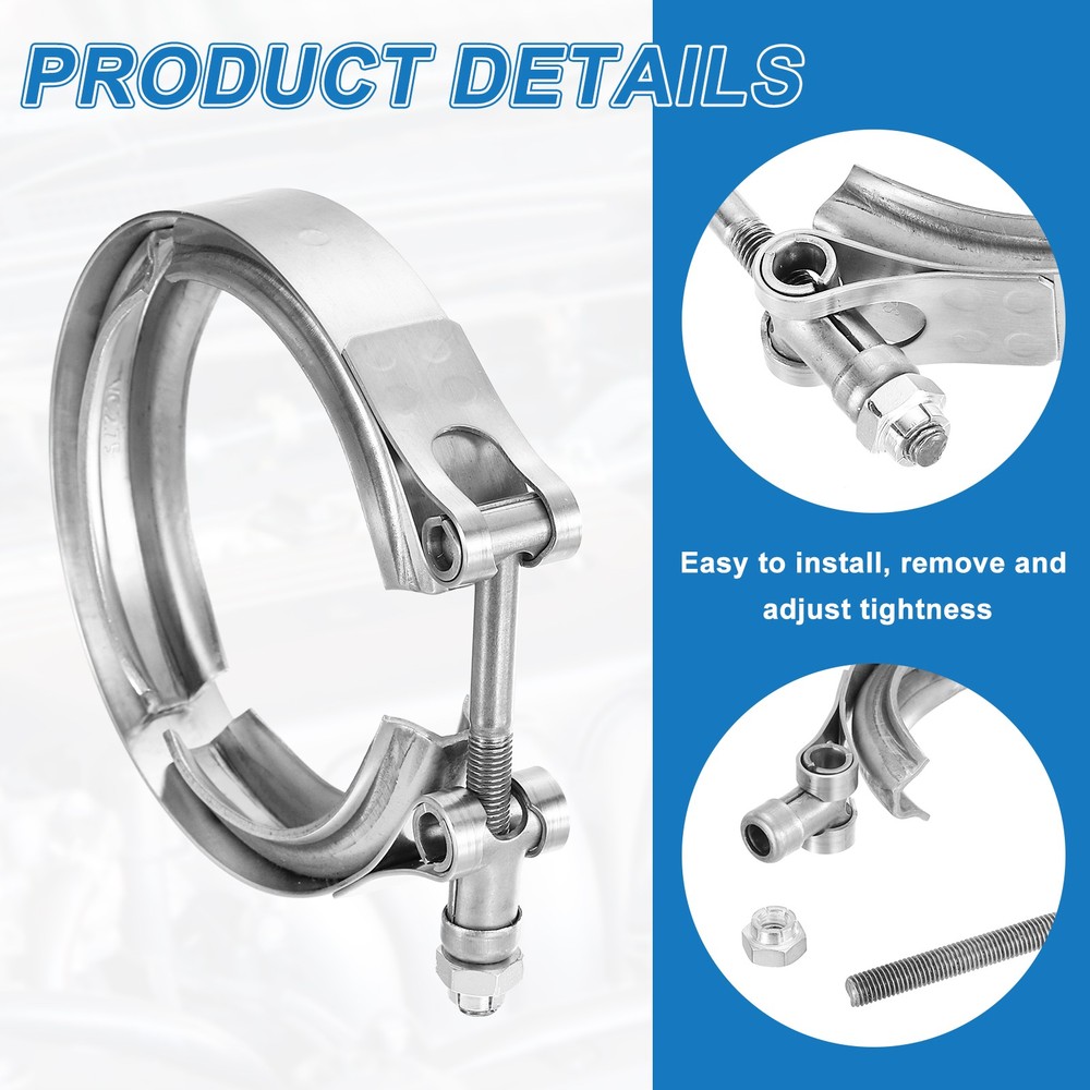 1.5"V Band Clamp Adjustment Range 38mm / 1.5inch