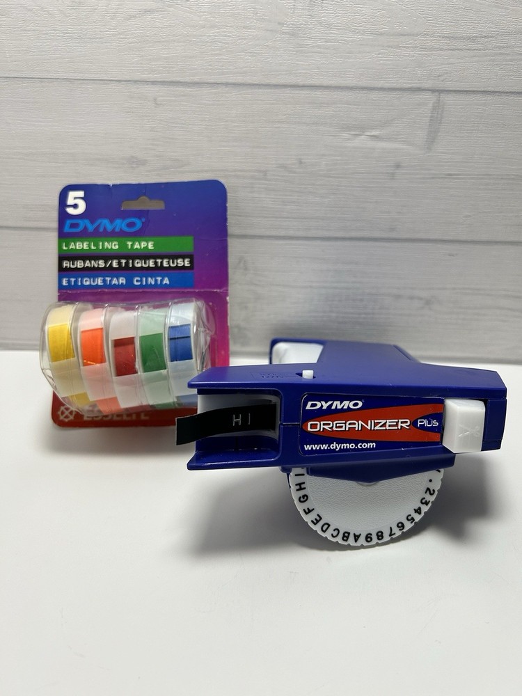 Dymo Organizer Plus Label Maker Plus 5 Extra New Rolls Esselte Multi Colors