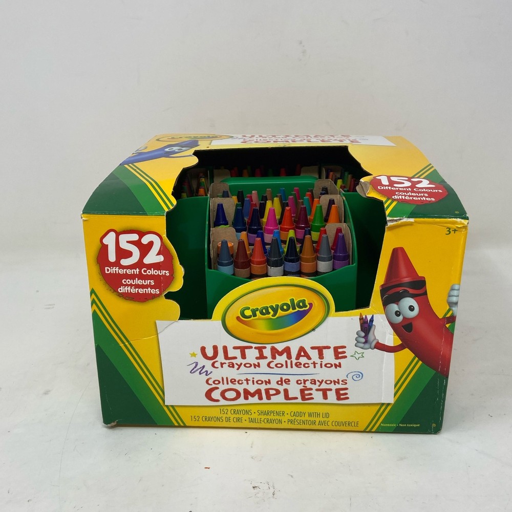 Crayola Ultimate Crayon Caddy 152ct Assorted w/ Lid & Sharpener