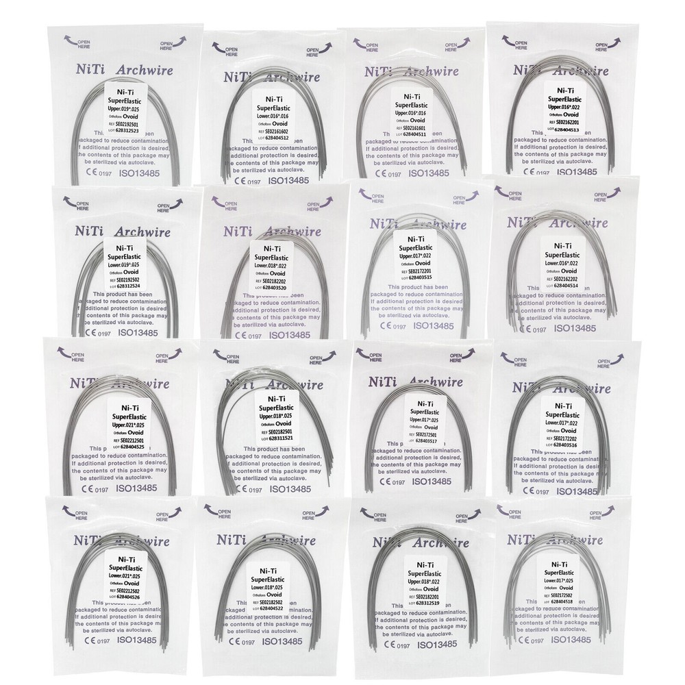 10 Pack Dental Ortho Super Elastic Niti Arch Wire Rectangular Nature/Oval/Square