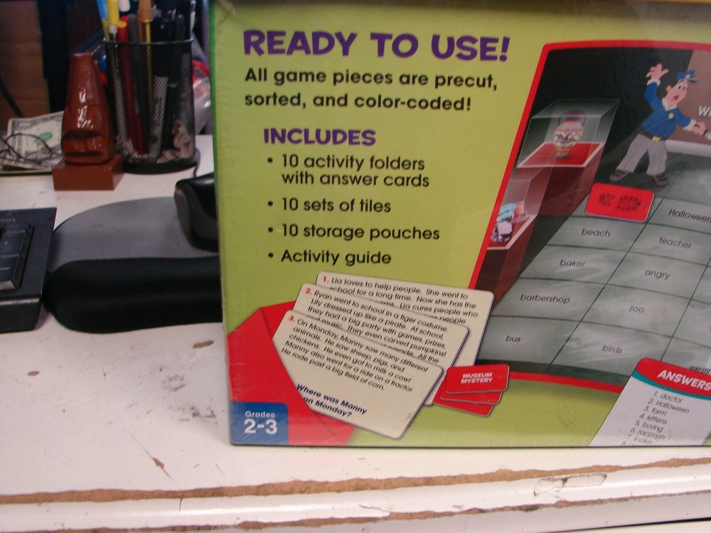 Lakeshore Reading Comprehension Elementary Folder Games- New