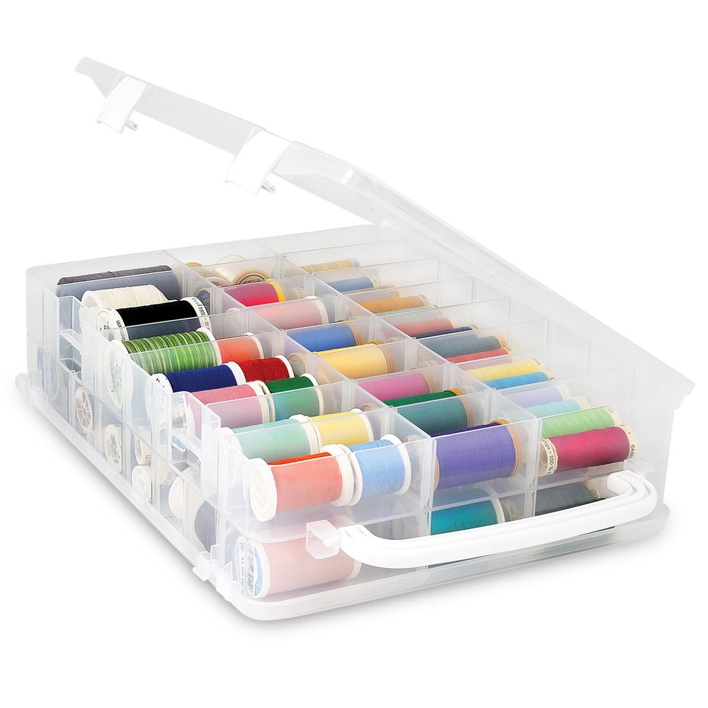 Dritz Thread Storage Box, Stores 48 Spools