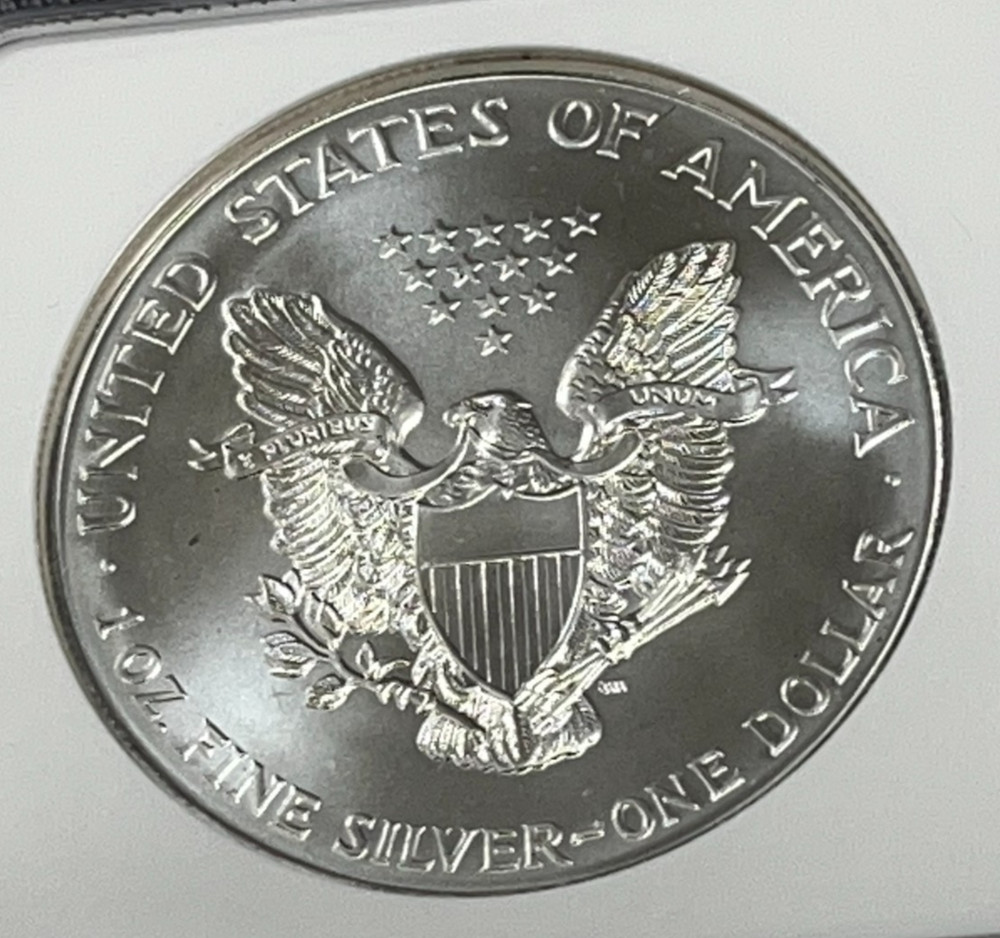 1996 1 oz American Silver Eagle NGC MS 69