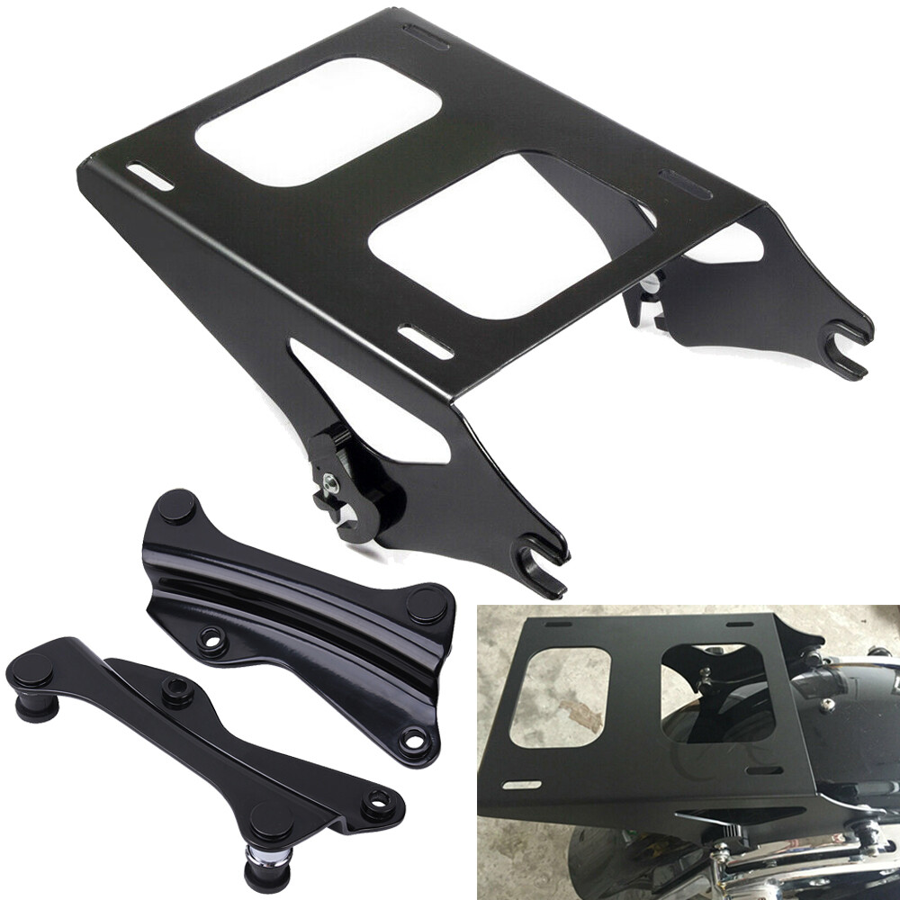 For 14-23 Harley Touring Quick Release Two-up Tour Pack Rack Mount + Docking Kit