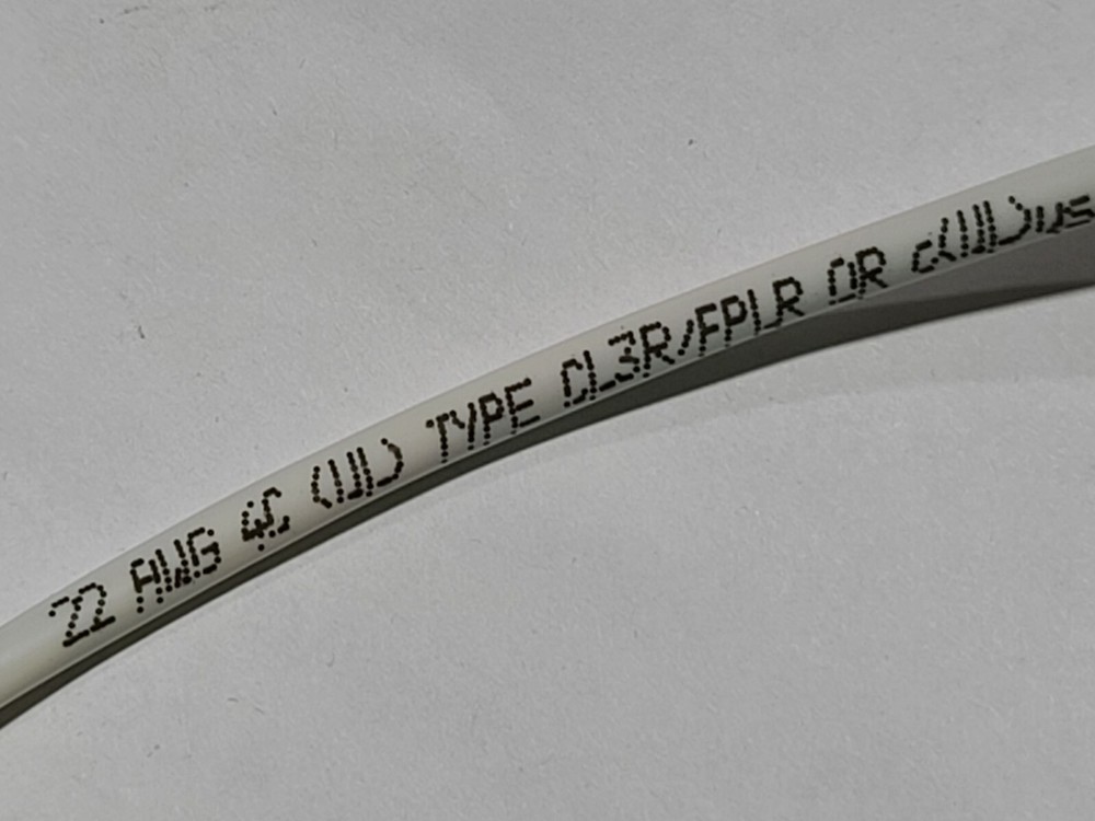 Advanced Digital 12204R 22/4C Stranded Riser Security/Alarm Cable White /100ft