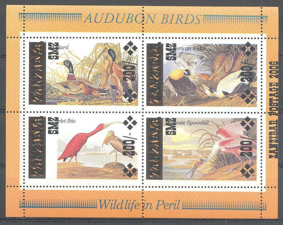 (086257) Birds, Ducks, Audubon, Zanzibar