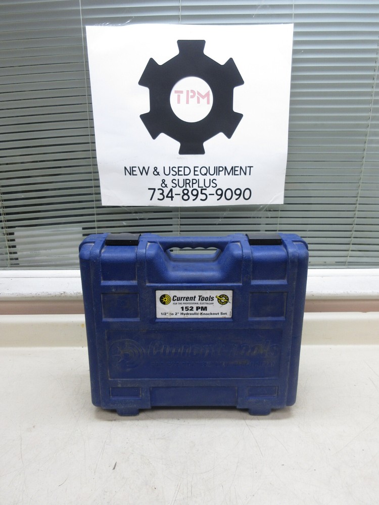 Current Tools 152PM 1/2' - 2" Hydraulic Knockout Punch / Driver Set Used