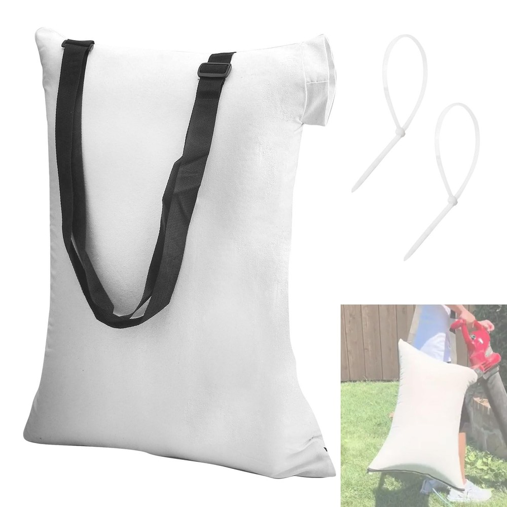 DECKMAN Blower Debris Vacuum Bag/Leaf Vac Bag Compatible with WHITE