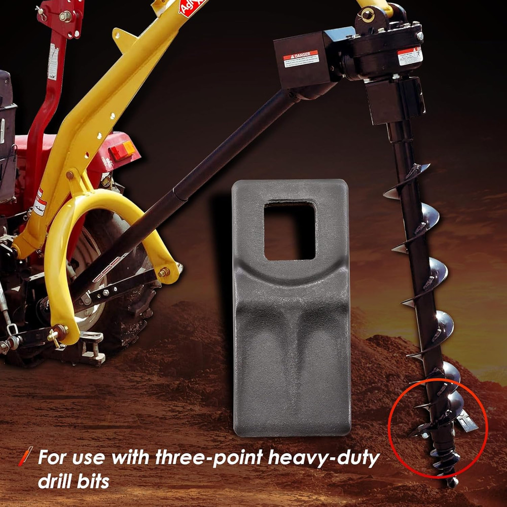 Auger Teeth Cutting Edge Replacement for 3 Point Post Hole Digger Drill Bits,Wit