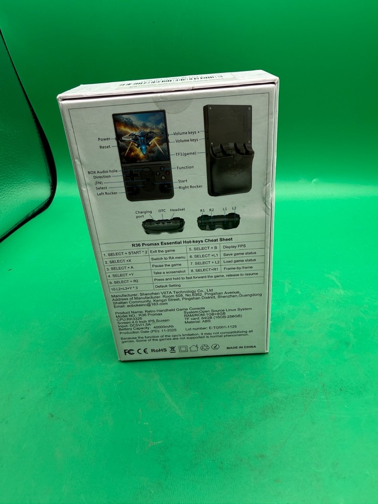 R36 Promax Retro Handheld Game Console 4.0 Inch Screen