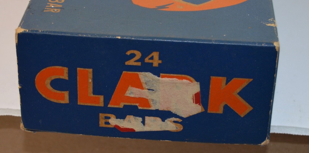 Vintage Clark Bar Candy Box - 24 Count . Complete - Very Nice