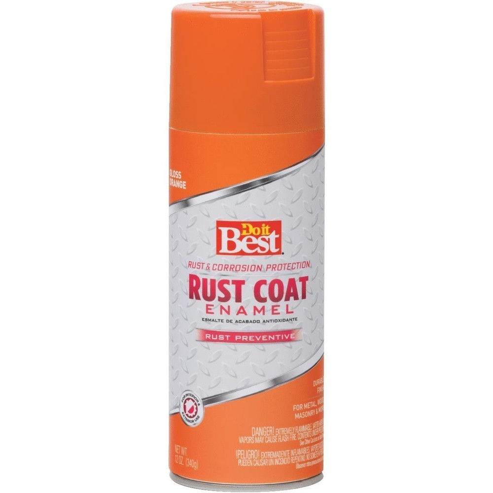 (6 PACK)  RUST COAT ENAMEL ANTI-RUST SPRAY PAINT - VARIOUS COLORS AVAILABLE