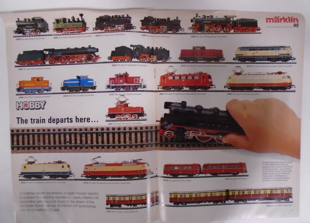 MARKLIN TOTAL PROGRAM 1991/92 E-I MODEL RAILWAY PAPERBACK CATALOG 100 YEARS