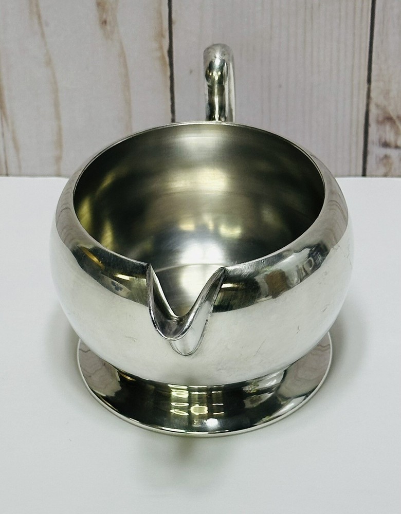 Vintage Academy Silver On Copper Creamer