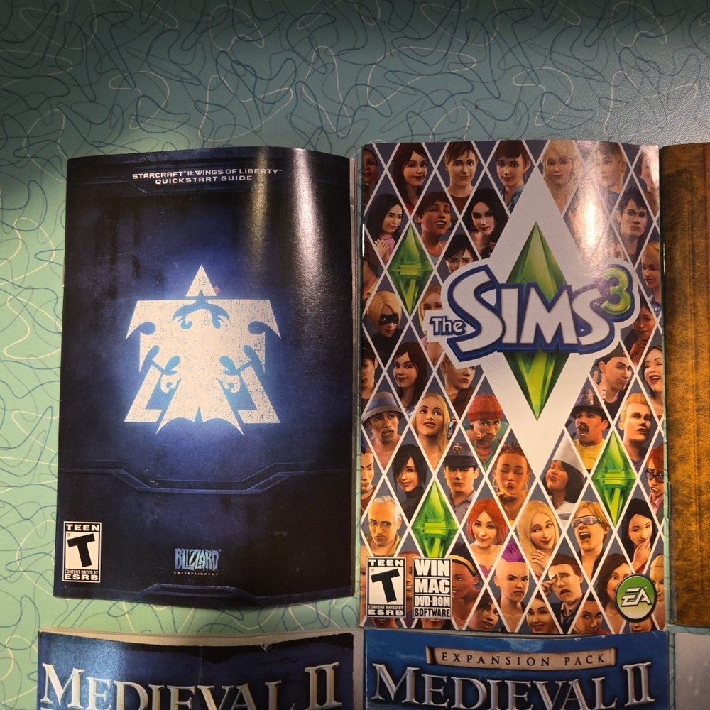 Computer Game Manual Lot Of 10