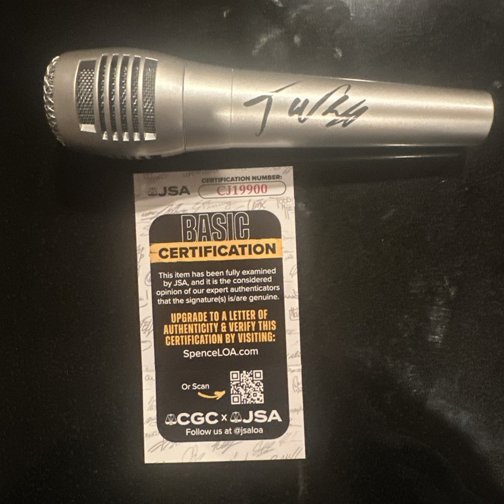 Tanner Usrey Signed Microphone JSA COA