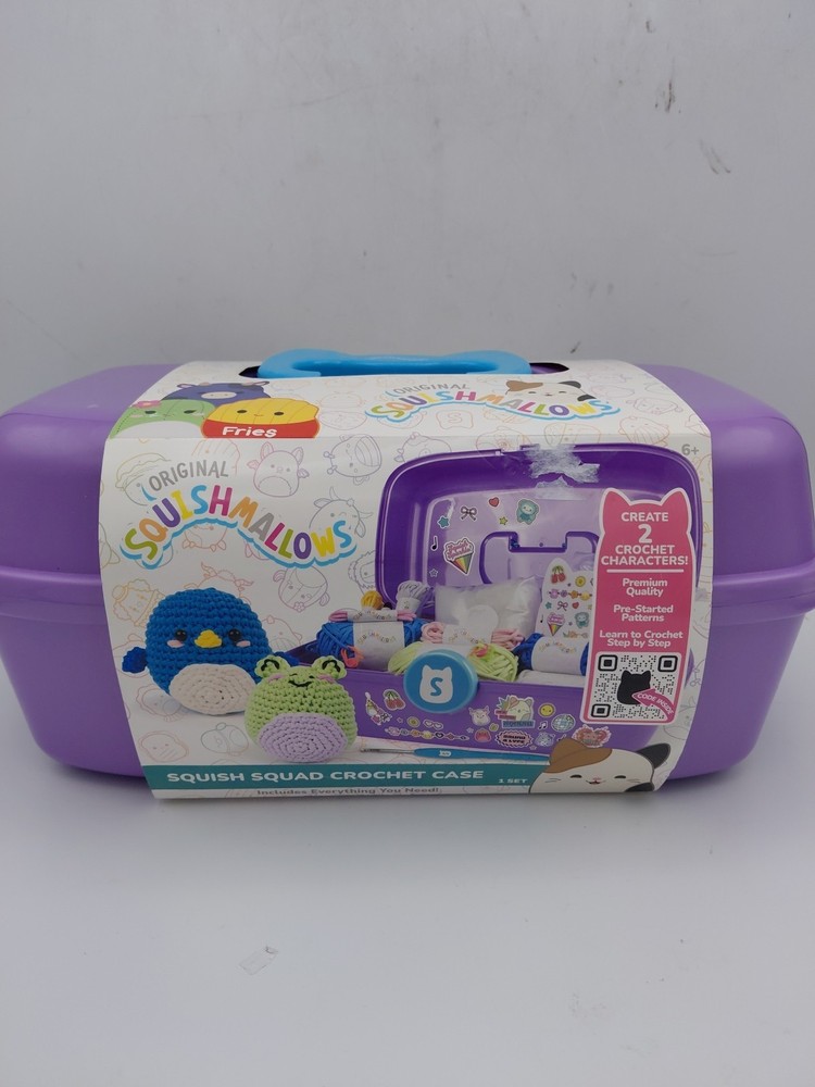Original Squishmallow Squish Sqad Crochet Case Includes Everything You Need...