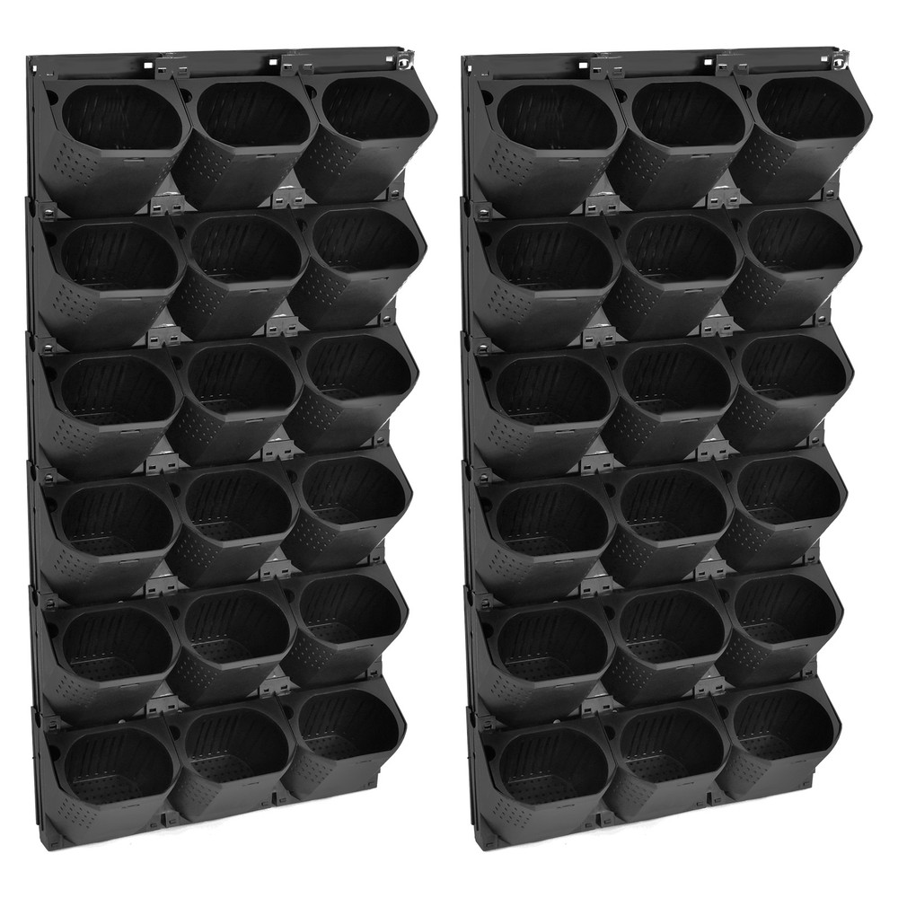 36-Pot Wall-Mounted Planter Set Vertical Garden Planter with Irrigation System