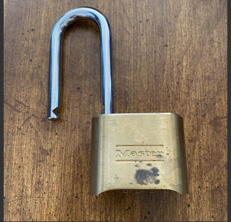 Master Combination Brass Padlock  (Used with Visible Markings)