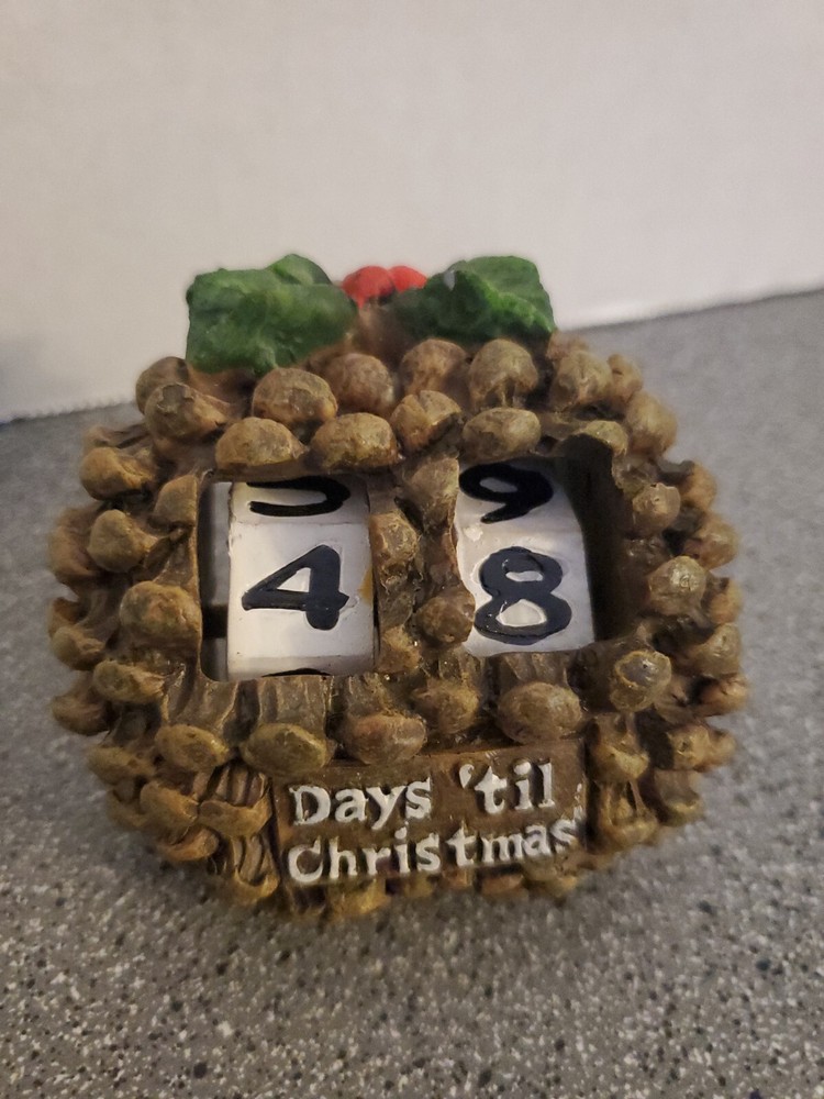 Christmas date Count Down- Pine Cone