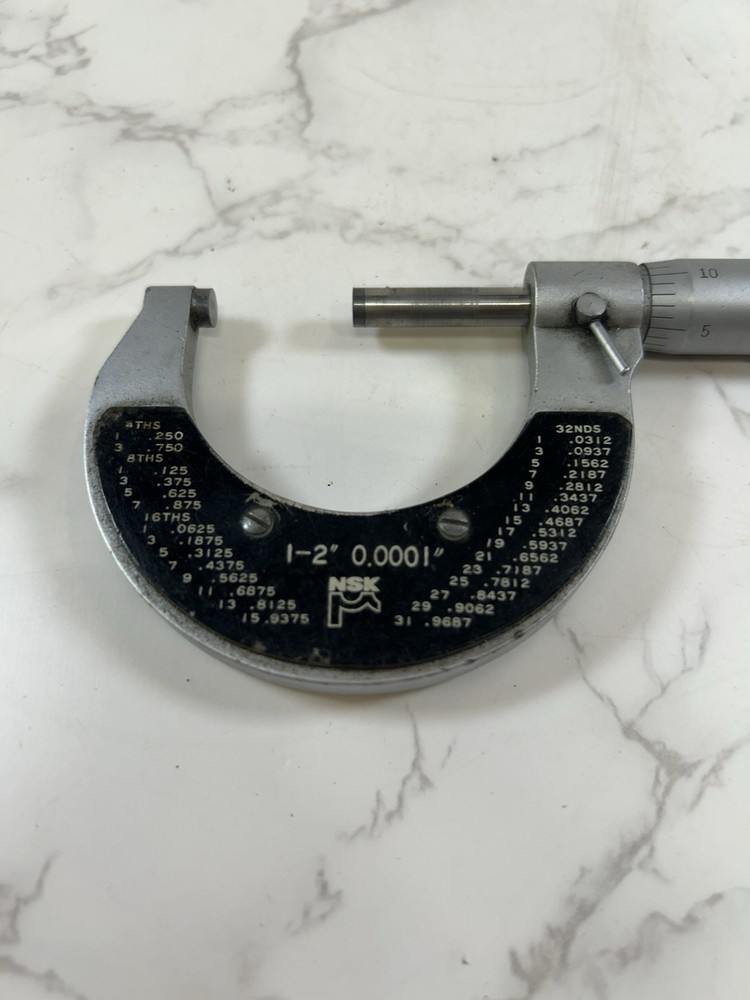 NSK Micrometer 1-2" .0001" Made in Japan