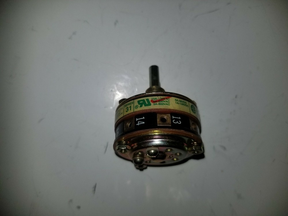 ElectroSwitch Rotary Switch, Series 31, 31901LW