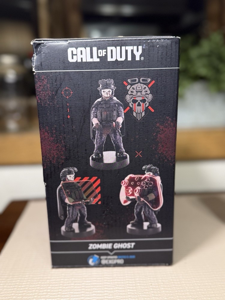 Cable Guys Zombie Ghost Controller & Phone Stand Black Red White
