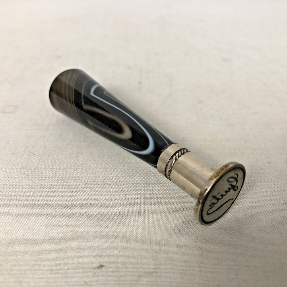 Antique German Banded Agate Stone Wax Seal.