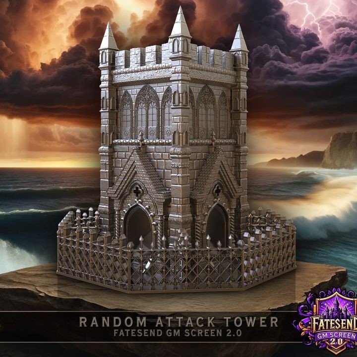 Fantasy Dice Tower- Random Attack Castle Tower