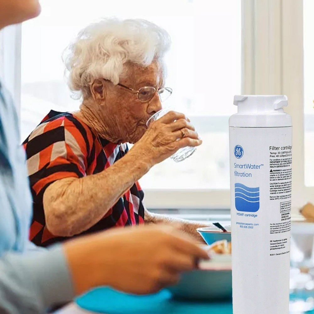 GE MSWF refrigerator water filter replacement SmartWater filter new - 4PACK