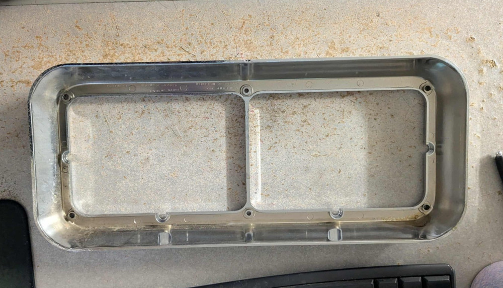 Chrome Bezel Rectangular Headlight Trim Peterbilt # 3-2048-2 Ref. 43029-30 NEW
